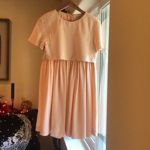 Balenciaga Silk Babydoll pink dress